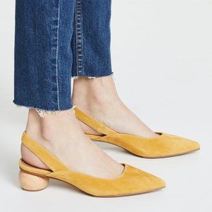 Matiko Circa Slingback Pump Yellow 38 NWT